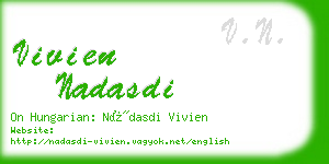 vivien nadasdi business card